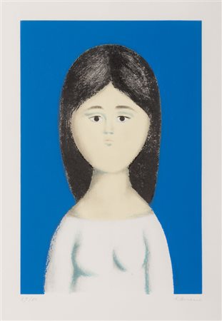 ANTONIO BUENO (Berlino 1918 - Fiesole 1985) Figura femminile Litografia a...