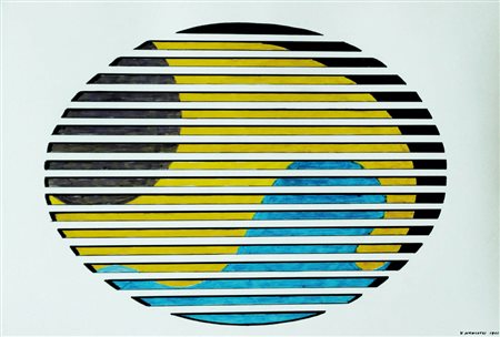 VANNA NICOLOTTI 1929 " Studio ", 1966 Inchiostro su carta, cm. 20 x 30...