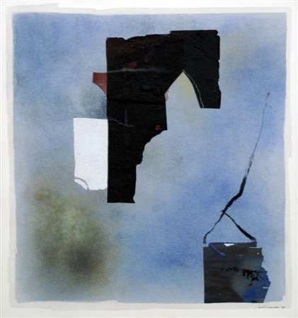 GIUSEPPE SANTOMASO 1907 - 1990 Senza titolo, 1985 Tecnica mista su carta, cm....