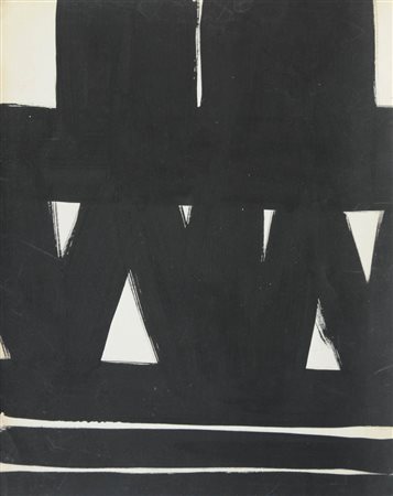 FRANCO FABIANO 1933 - 2005 Senza titolo, 1963 Tempera su cartoncino, cm. 28,5...