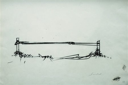 EMILIO SCANAVINO 1922 - 1986 Senza titolo, 1968 Matita su carta, cm. 29 x 41...