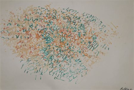 ANTONIO SANFILIPPO 1923 - 1980 Senza titolo, 1963 Pennarelli su carta, cm. 45...
