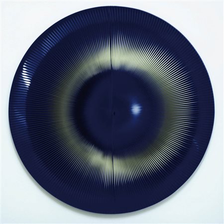 ALBERTO BIASI 1937 " Dinamica circolare blu ", 1962/1983 Assemblaggio di...