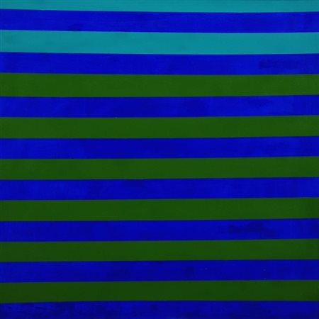 ROCCO BORELLA 1920 - 1994 " Orizzontali cromemi ", anni 70 Smalti sintetici...