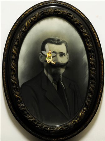 CORRADO BONOMI 1956 " Fatina fatata fatale ", 2009 Tecnica mista e collage su...