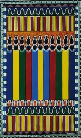 MAURUS MICHAEL MALIKITA 1967 Senza titolo, 1997 Acrilico e flatting su tela,...