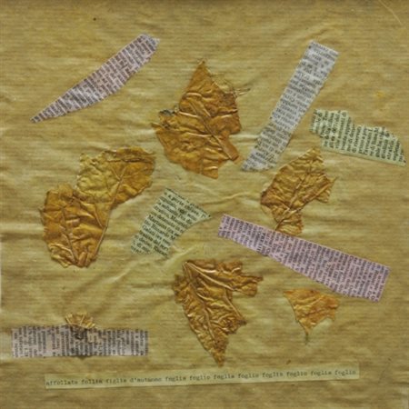 ARRIGO LORA TOTINO 1928 Senza titolo, 1970 Collage su carta da pacchi, cm. 25...