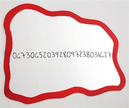 MICHELANGELO PISTOLETTO 1933 " Frattali ", 1999/2000 Smalti su specchio, cm....