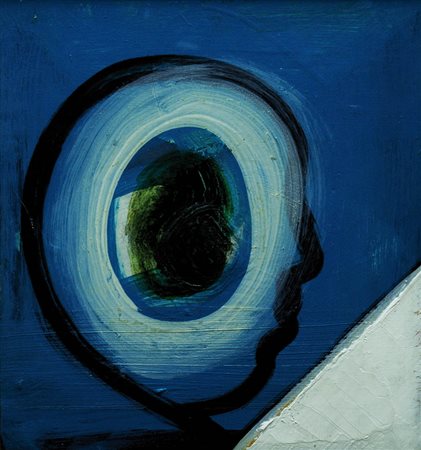 GIANNI DESSI 1955 Senza titolo, 1990 Tecnica mista su tavola, cm. 34 x 31,5...