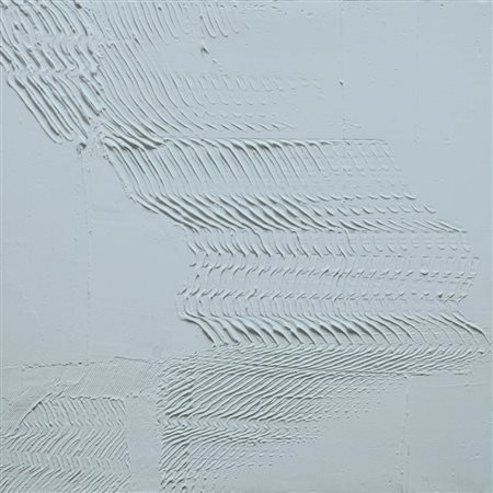 FRANCO FABIANO 1933 - 2005 " Bianco ", 1975 Tecnica mista su tavola, cm. 50 x...