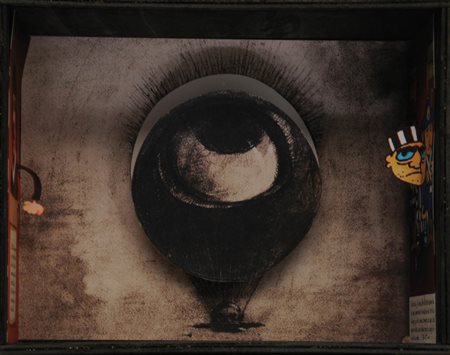 ALAIN ARIAS MISSON 1938 " Theatre box ", 2011 Assemblaggio, cm. 30 x 38 x 21...