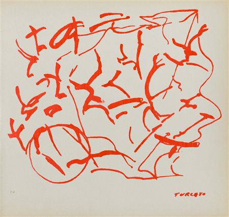 GIULIO TURCATO (1912-1995)Senza Titolo, 1967/1969 SerigrafiaCm 31x33Firma in...