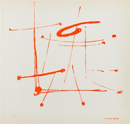 GIULIO TURCATO (1912-1995)Senza Titolo, 1967/1969 SerigrafiaCm 31x33Firma in...