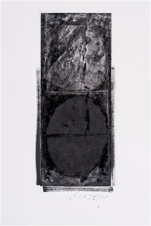 ENZO CURSARO (1953)Nero Argento, 2007 Tecnica mista e pigmenti su carta...