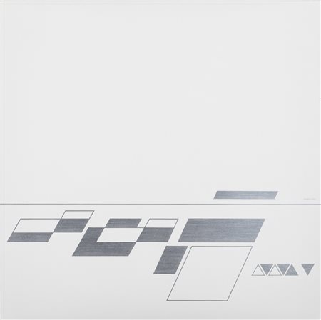 ANONIMOSenza Titolo Tecnica mista su lastra di alluminioCm 47x47Firma...