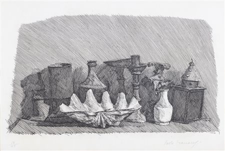 PAOLO MANARESI (1908-1991)Senza Titolo IncisioneCm 32x48Firma in lastraFirma...