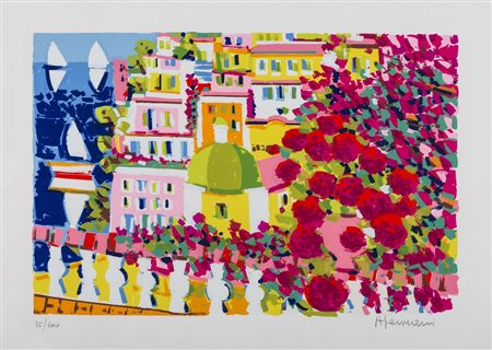 ATHOS FACCINCANI (1951)Senza Titolo SerigrafiaCm 48,5x68Firma a matita in...