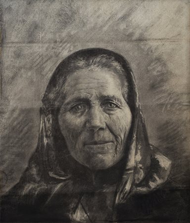 PAOLO FRANCESCO MICHETTI (1851-1929)Senza Titolo, 1887 Carboncino e grafite...