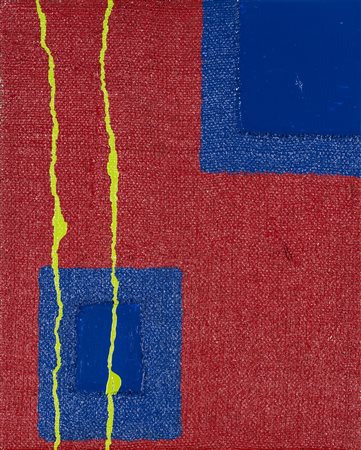 YURI MORA (1974)Senza Titolo, 2015 Olio e tela di juta applicata su telaCm...