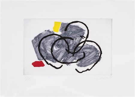 RAFAEL CANOGAR (1935)Senza Titolo, 1990 Acquaforte acquatintaLasta Cm...