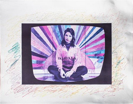 FRANCO ANGELI (1935-1988)Isabella, 1972 Litografia&nbsp; a 4 colori su...