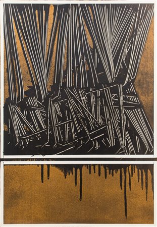 EMILIO SCANAVINO (1922-1986)Senza Titolo LitografiaCm 100x70Firma e...