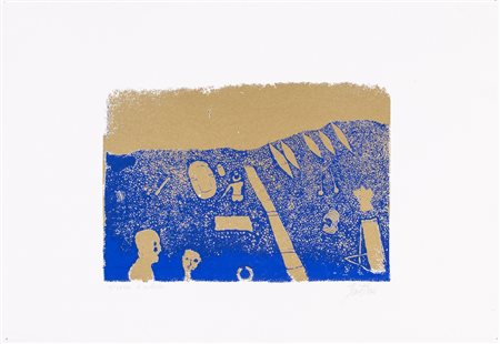 FRANCO GENTILINI (1909-1981)Senza Titolo SerigrafiaCm 35x50Firma a matita in...