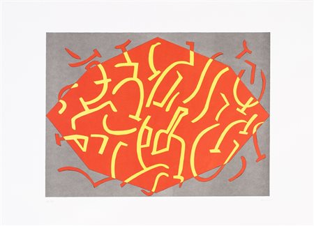 CARLA ACCARDI (1924-2014)Senza Titolo LitografiaCm 56x75Firma a matita in...