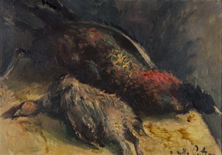 ALDO DALLA CORTE (1918-1970)Senza Titolo Olio su telaCm 35x50Firma al fronte