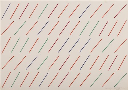 MARIO NIGRO (1917-1992)Tempo - Totale, 1975 SerigrafiaCm 42x58,5Firma,...