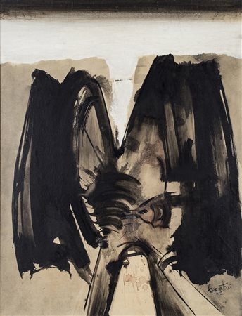 GIANNI BERTINI (1922-2010)La nuit de C&eacute;res, 1956 Tecnica mista su...