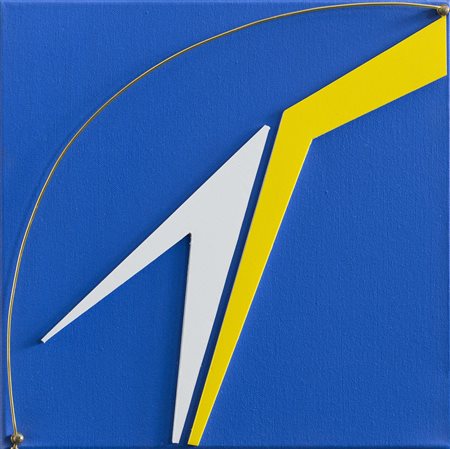 BRUNO BANI (1964)Senza Titolo, 2015 Acrilico e filo di rame su telaCm...