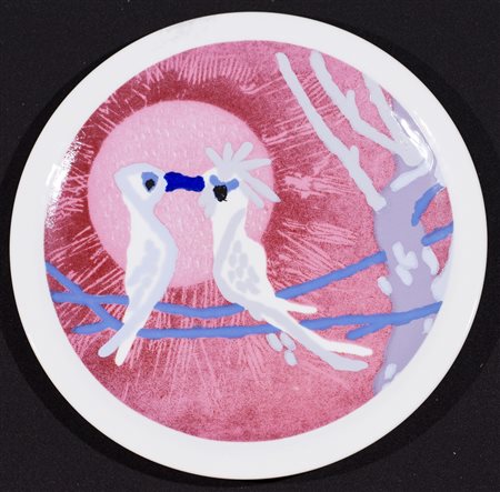 NAZZARENO PICCHIOTTISenza Titolo Piatto in ceramica DerutaDiametro cm 18Firma...