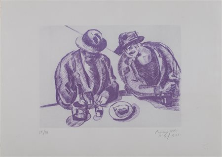 PRIMO CONTI (1900-1988)Senza Titolo, 1916/1988 Incisione su cartaFoglio cm...