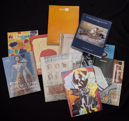 CATALOGHI D'ASTA Lotto unico di 10 cataloghi d'asta di Arte Moderna e...