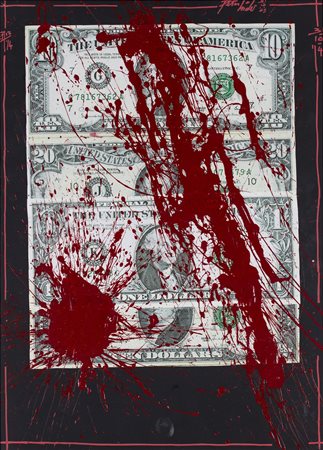 PETER HIDE (1965)Senza Titolo, 2014 Tecnica mista e collage su cartoncinoCm...