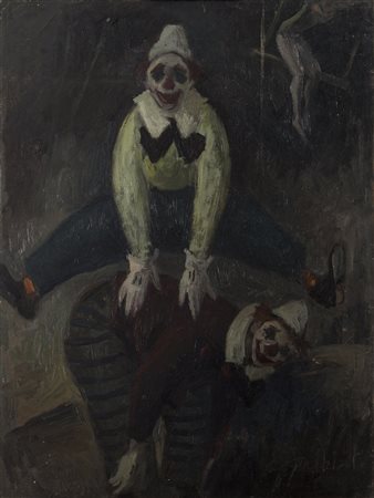 GIACINTO GALBIATI (1908-1992)Senza Titolo Olio su compensatoCm 80x60Firma al...