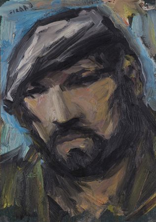 FRANZ FICARA (1926-1994)Senza Titolo Olio su telaCm 35x25Firma al fronte