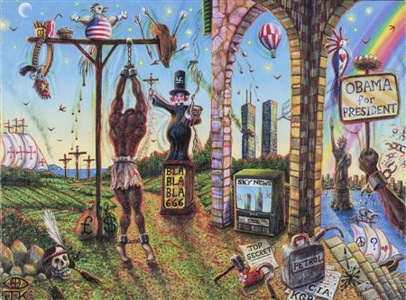 JOSEPH KALIHER (1970)The American dream, 2012 Dipinto digitale su tela...