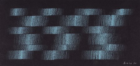 ENNIO FINZI (1931)Senza Titolo, 1976 Pastelli su cartoncinoCm 16,5x35Firma e...