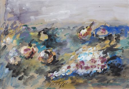 SERGIO SCATIZZI (1918-2009)Natura morta, '70 Tecnica mista su cartaCm...