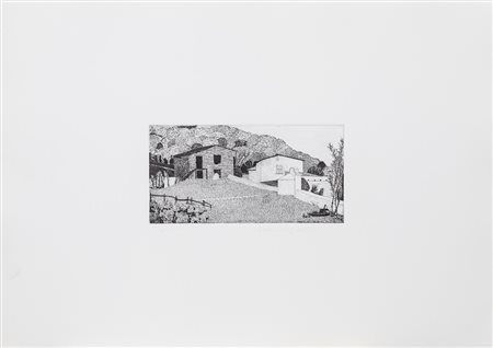 FEDERICA GALLI (1932-2009)Casolari AcquaforteFoglio cm 50x70Lastra cm...