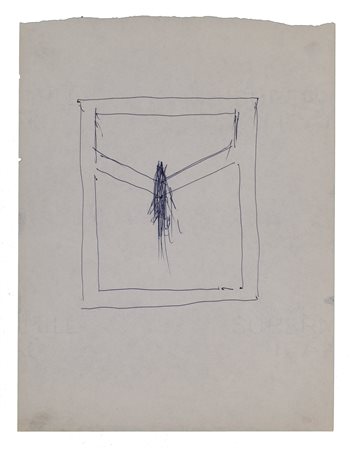 EMILIO SCANAVINO (1922-1986)Senza Titolo Inchiostro su cartaCm 27,7x21Opera...