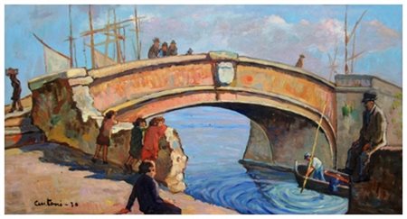 GINO CENTONI Livorno 1891 – Livorno 1960 Senza titolo 1930 Olio su tavola 38...