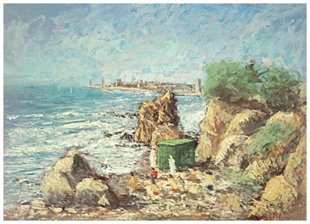 GINO FIORINI Livorno 1920 – Livorno 2005 Scoglio della Ballerina. Livorno...