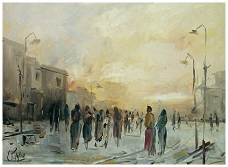 EOLO PUPPO Marciana Marina 1913 – Marciana Marina 1977 Senza titolo Olio su...