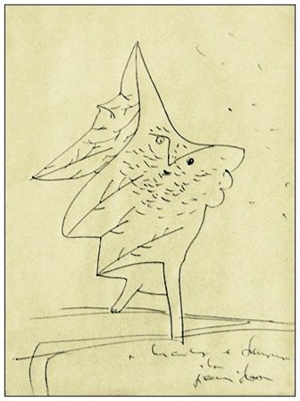 GIANNI DOVA Roma 1925 – Pisa 1991 Senza titolo Penna biro su carta accoppiata...