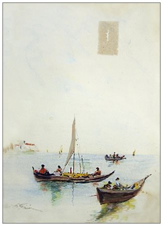 FORTUNATO GIULIO FAINI Firenze 1869 – Firenze 1952 Senza titolo Tempera su...