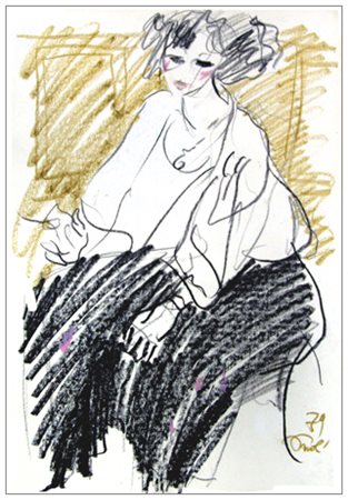 BRUNO PAOLI Firenze 1915 – Firenze 2005 Senza titolo 1979 Pastelli su...