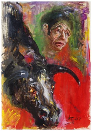 GIAMPIERO POGGIALI BERLINGHIERI Firenze 1936 Senza titolo 1966 Olio su...